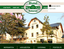 Tablet Screenshot of hotelampark-pasewalk.de